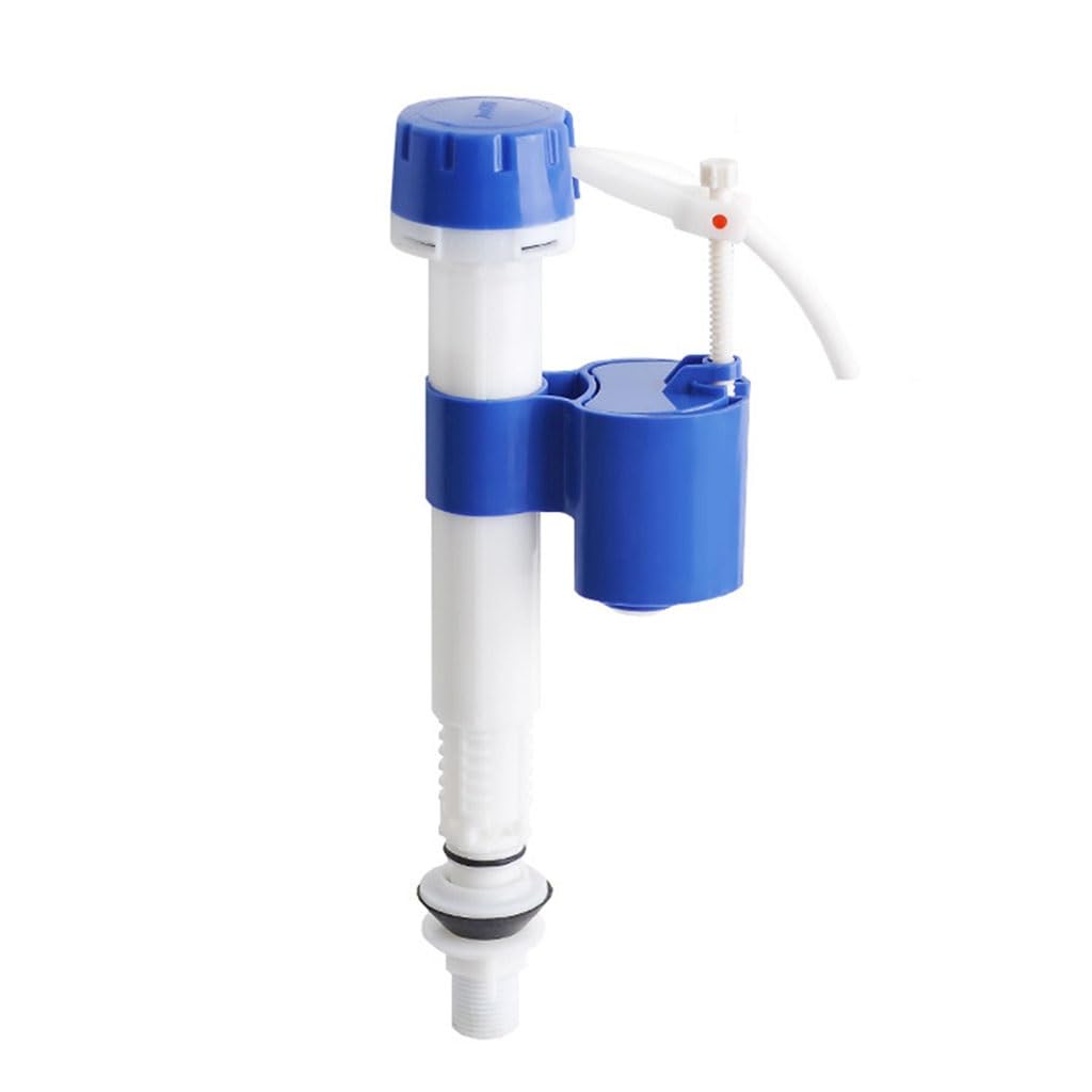 Válvula de entrada de la cisterna del inodoro Relleno de cisterna, llenado de entrada inferior de cisterna de inodoro de 1/2", flotador de llenado de entrada de tanque de agua ajustable de cisterna de