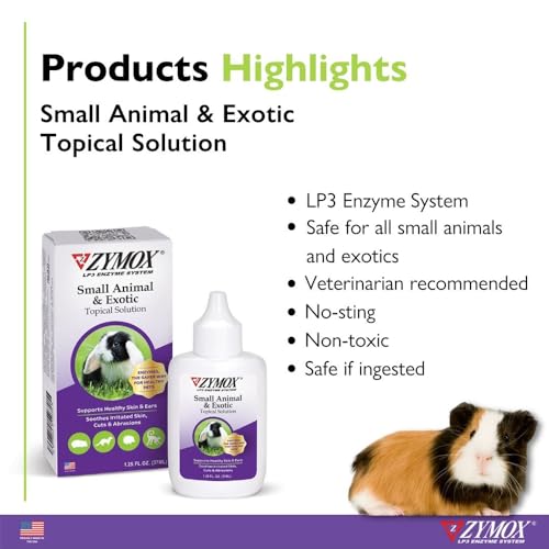 image for Zymox Small Animal & Exotic Topical Solution, 1.25 oz. – Supports He