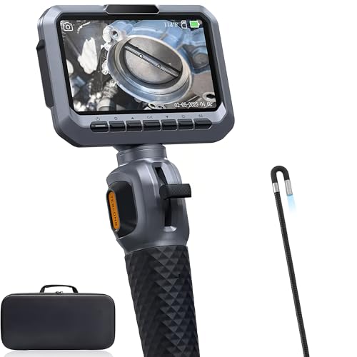 Image of Digital Inspection Camera with Side-View Probe, 5.5mm Diameter Borescope with LED Lights, 1m Cable - TD300P-55-L1