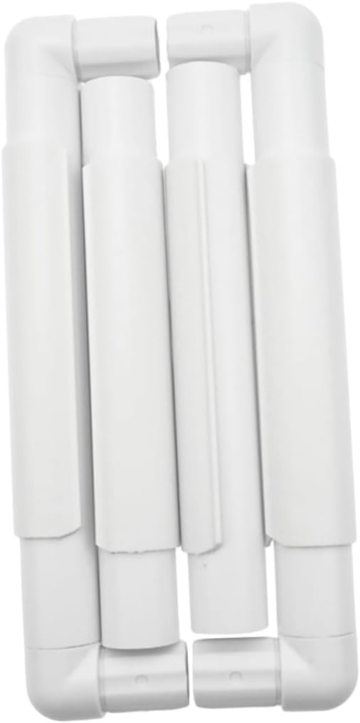 White Clip Embroidery Frame for Silk Painting and Quilting, 2 Sets