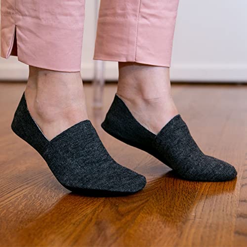 Image of No Show Cushion Lounge Slipper Sock for Women with Anti-Skid Bottom and Heel Grippers