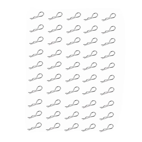 Clips de carrosserie RC 1/10 broches en métal pour modèles HPI et HSP 02053 - Lot de 50