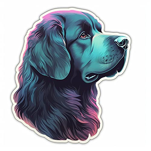 Image of Yoonek Graphics Newfoundland Dog Vinyl Decal Sticker for Car, Laptop, Tumbler, More. #009762-6
