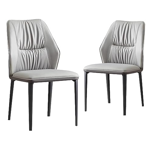 Chaise de salle à manger en simili cuir lot de 2 design confortable LiChA