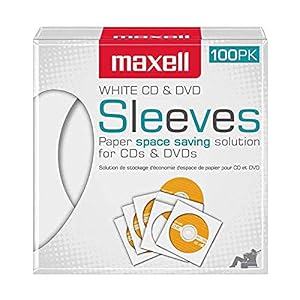 Maxell CD-/DVD-Papierhüllen, 100 Stück