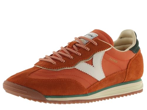 Image of victoria Saturno Nylon Low-Top Trainers & Color & Split Leather Pieces & Serrated Sole 1158101 for Women Naranja 41