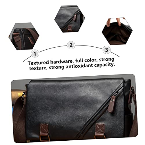 BESTYASH 1pc Portable Pu Business Briefcase Bag for Men Crossbody School and Outdoor Use Material Spacious for Envelop Style2