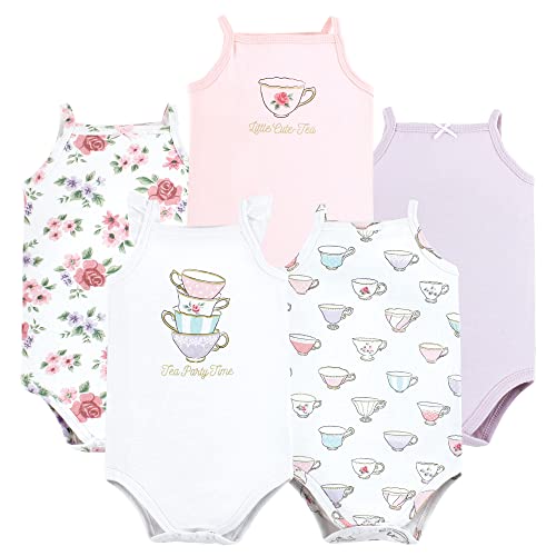 Image of Hudson Baby Unisex Baby Cotton Sleeveless Bodysuits