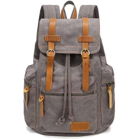 Berchirly Canvas Travel Hiking Bags Backpack Bookbag Casual Daypacks Daypack Sack Cover