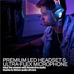 Game Punk Codebreakers PC Gaming Bundle – Includes Keyboard, Mouse, Headset, LED XL Mouse Pad, Stand, RGB Light Strip – 6-in-1 PC Gaming Accessory Bundle