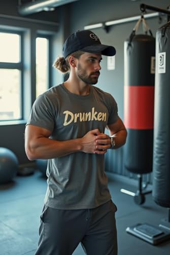 Image of DRUNKEN Cap for Men Women Topi Unisex Head Branded Boy's Girl's Caps Adjustable Strap Summer Sports Cricket Gym Dance Cotton Free Size Free Size Cotton Hat Summer Look Snapback