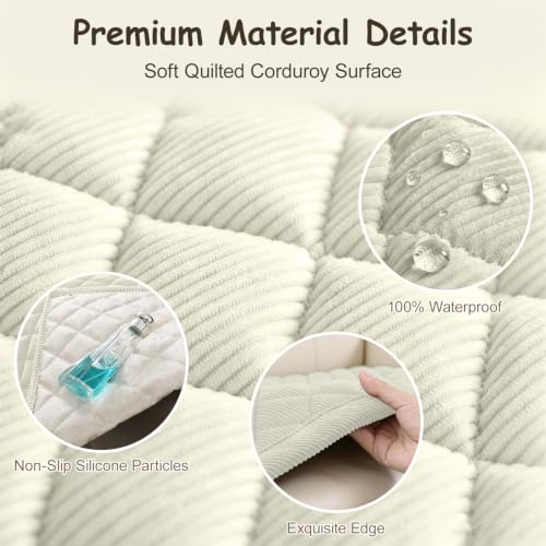 ALIECOM Waterproof Couch Cover for Dogs, Non Slip Sofa Protector Washable - image 4