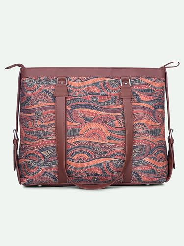 Image of ZOUK Office Bag | Stylish Bags for Office Use | Laptop Bag 15.6 inch | Stylish Tote for Office Use | Purse for Women | Vegan Leather Handbag | Daily & Travel Use