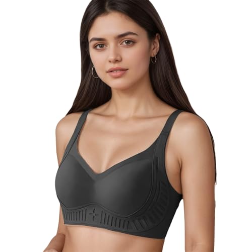 Generico Reggiseno Donna Minimizer Riducente Senza Ferretto Push up, Anti-Caduta