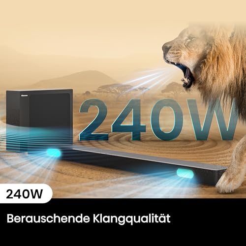 Hisense Bundle of 65E7Q Fehrnseher, 65 Zoll, 4K UHD QLED, Smart TV + HS2100, 2.1 Kanal Soundbar, 240W max Audio Power,Dolby Audio, DTS Virtual:X, Ultra-Slim Wireless subwoofer, TV Mode, EzPlay