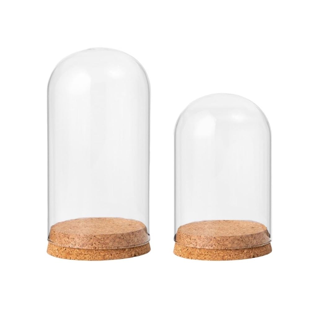 Przezroczysta szklana kopuła Cloche, Szklana kopuła do ekspozycji na stole, centralny element w wielu rozmiarach(8cmx10cm)