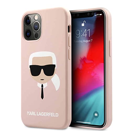 Karl Lagerfeld CG Mobile Coque en Silicone Liquide pour iPhone 13 Pro 6,1" Rose Clair