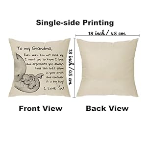 XUNLIZXY Grandma Gift from Grandchildren - Even When I'm Not Close by I Want You to Know I Love and Appreciate You Always - Reminder Gift for Women Grandma Throw Pillow Cover XUNLIZXY Grandma Gift from Grandchildren Even When Im Not Close by I Want You to Know I Love and Appreciate You Always Reminder Gift for Women Grandma Throw Pillow Cover