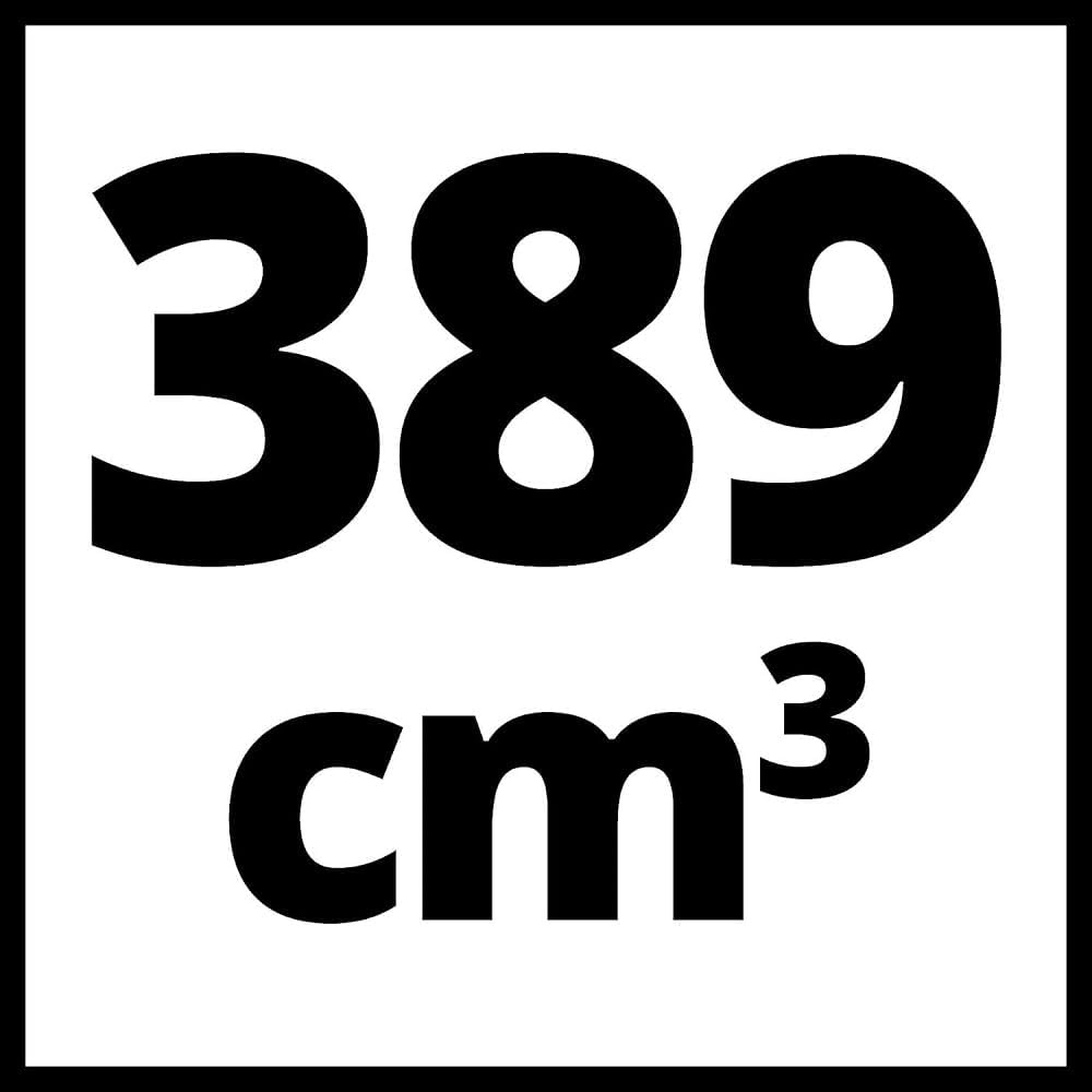 Icon indicating 389 cubic centimeters engine displacement