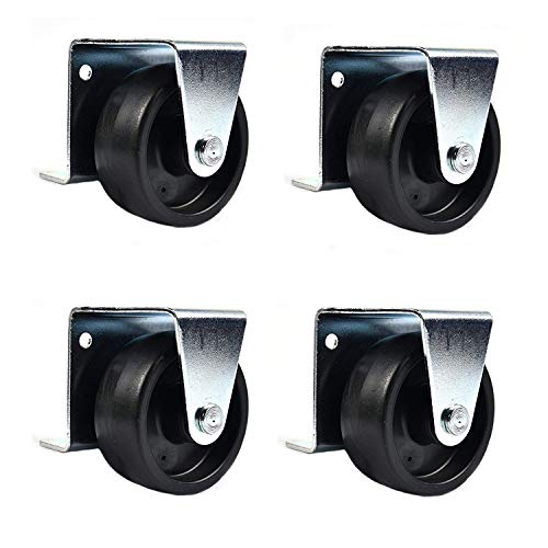 Creative Product Mayde Caster Wheels for Trundle Beds with 15 Screws (2 Inch Black Wheels, Set of 4) Black Friday - 40% OFF Mayde Caster Wheels for Trundle Beds with 15 Screws (2 Inch Black Wheels, Set of 4)