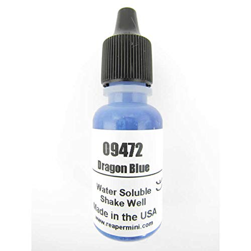 Dragon Blue Acrylic Reaper Master Series Hobby Paint .5oz Dropper Bottle Reaper Miniatures