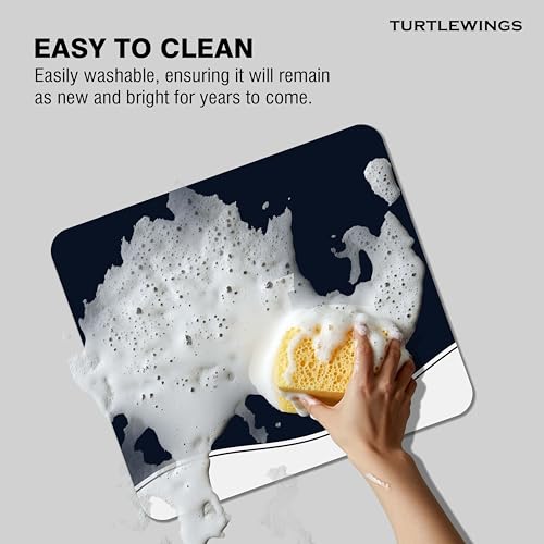 Image of TURTLEWINGS | Mousepad | Formula One F1 Race Car on Track Mousepad - 22x18 cm, 3mm Thick | Dynamic Print Non-Slip Rubber Base | Office, Study & Gaming Use | Premium Smooth Surface (AlphaTauri)