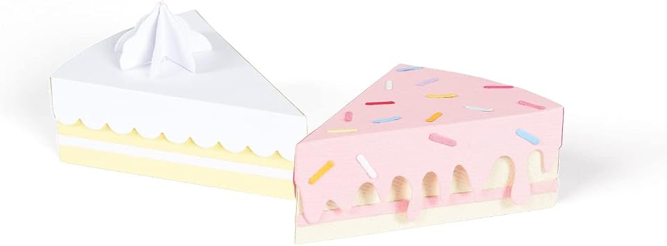 Sizzix Thinlits Die Set 10PK Box Cake Slice by Kath Breen | 665883 |Chapter 2 2022
