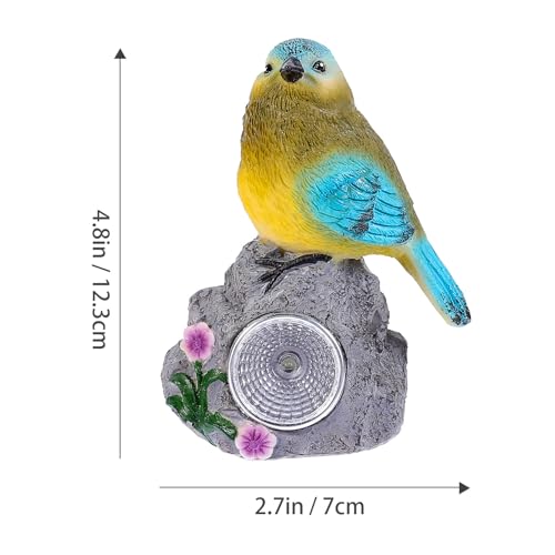 Lampe solaire extérieure oiseau résine led étanche jardin - 2
