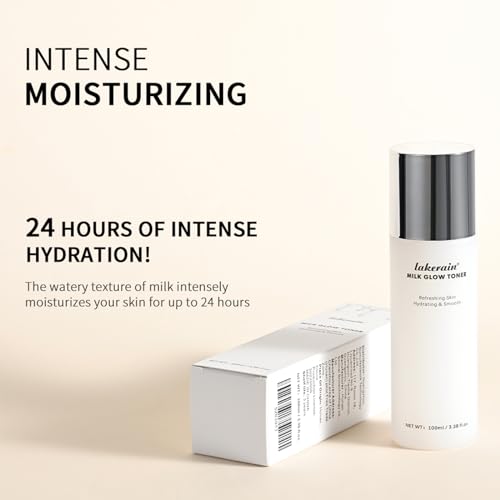NICEFACE Milk Glow Toner for Face - Deep Hydrating Milky Facial Toner with Niacinamide, Refreshing Skin, Moisturizer & Smooth, Ordinary Toner Skin Care, Cruelty Free, Vegan (100ml)