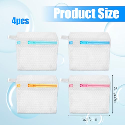 4-PCS-Small-Laundry-Bags-Mesh-Wash-Bags-4751-in-Mesh-Bag-for-Laundry-Bag-for-Delicates-Durable-Zippered-Wash-Pouch-Lingerie-Socks-Travel