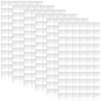 Gosknor 6 Stück Klebepads Doppelseitig, 1,2x1,2 cm Doppelseitig Klebende Schaumstoffquadrate Vorgeschnittene Klebepunkte Bastelbedarf für Scrapbook-Klassenbürobedarf