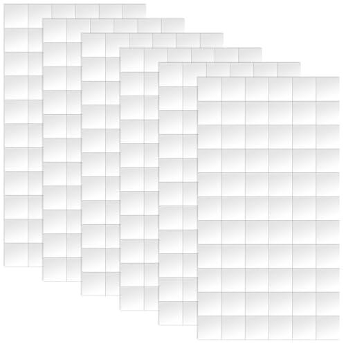 Gosknor 6 Stück Klebepads Doppelseitig, 1,2x1,2 cm Doppelseitig Klebende Schaumstoffquadrate Vorgeschnittene Klebepunkte Bastelbedarf für Scrapbook-Klassenbürobedarf