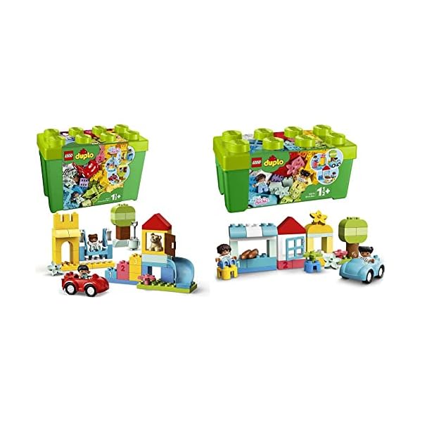 LEGO 10914 DUPLO Deluxe Steinebox, mit Bausteinen und Aufbewahrungsbox & 10909 DUPLO Mein erster Bauspaß, Lernspielzeug…