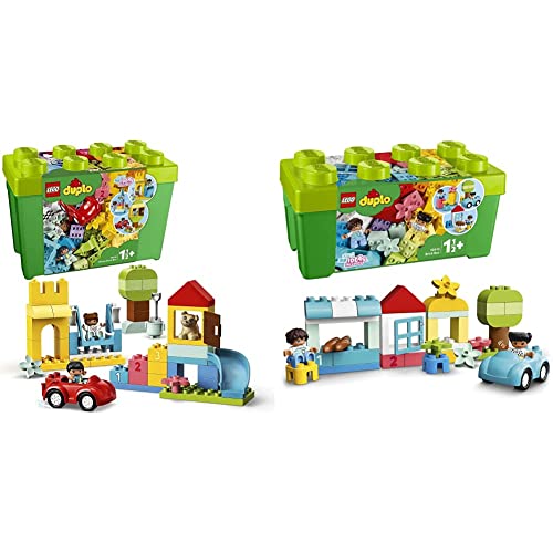 LEGO 10914 DUPLO Deluxe Steinebox, ab 1,5 Jahren & 10913 DUPLO Classic Steinebox, Kreativbox mit Aufbewahrung, erste…