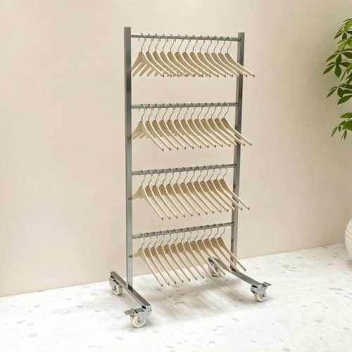 Soporte organizador de perchas de 4 niveles para evitar enredos en tiendas 2