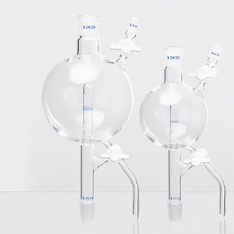 Borosilicate Glass Distillation Head with Double Tetrafluoro Piston Joint - 250ml/500ml/1000ml Options(500ml 24X24X14)