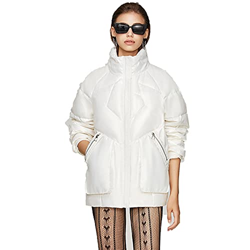Doudoune d'hiver pour femme en duvet de canard brillant chic