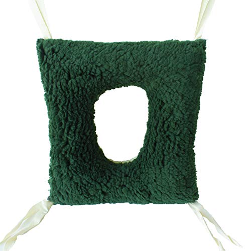 Cojín antiescaras de doble cara | Forma: cuadrado con agujero | Dimensiones: 44 x 40 x 12 cm | Previene las úlceras por presión