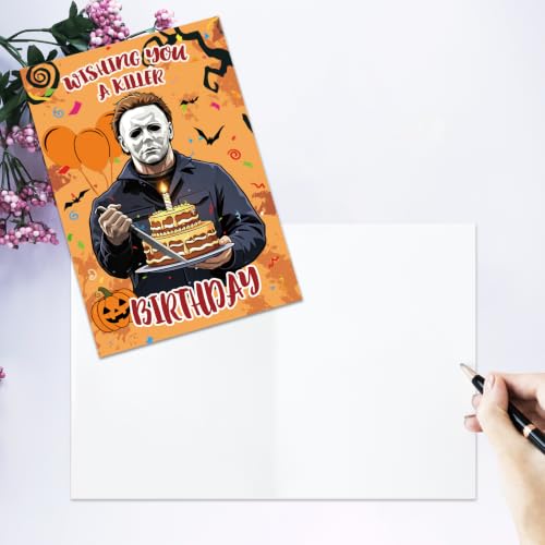 GVMGVM Funny Killer Horror Halloween Birthday Card for Him - image 4
