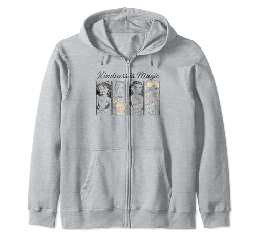 Sweat à capuche Disney Princesses Kindness Is Magic zippé pour fille