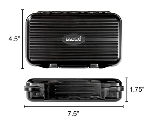 Swing Leaf Double Sided Dropper Rig Fly Fishing Box - Ice Fishing Box Durable Large Watertight Case - Holds Hundreds of Flies and Streamers