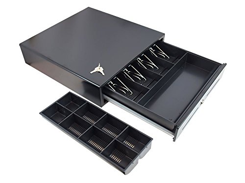 Angel POS Heavy Duty 16" Point of Sale Cash Drawer Register with Under Counter Mounting Metal Bracket 24V RJ11/12 Compatible with EPSON STAR CITIZEN - Thumbnail 4