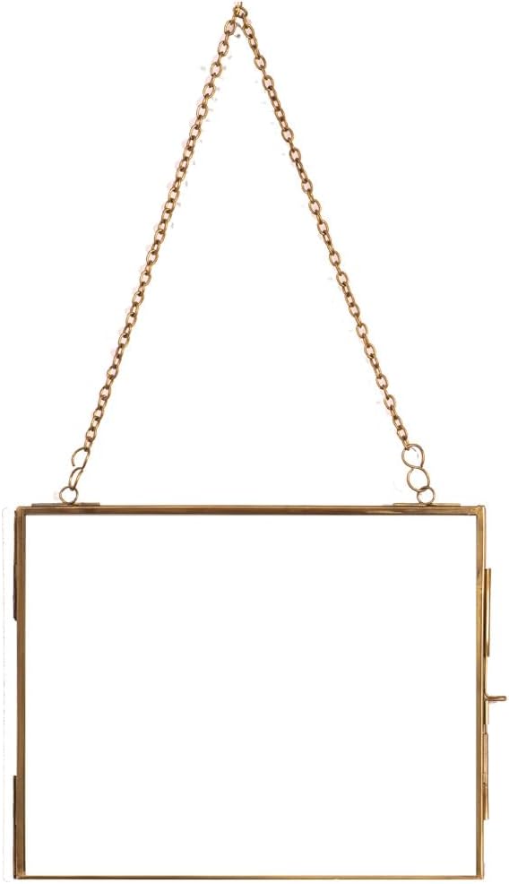 アンティーク真鍮フォトフレーム - 8 x 10インチ (風景)。