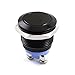 Yakamoz 19mm 3/4" Metal Momentary Push Button Switch 3A/250V AC SPST 1NO Industrial Car Switch - Black Shell