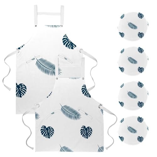 Tablier de serveuse tropical pour le nettoyage de la maison et le service en restaurant