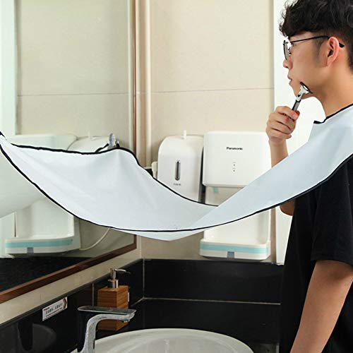 Preisvergleich Produktbild DishyKooker Kompakte wasserdichte Bart-Rasierschürze für Herren Haushalt Badezimmer Barttrimmschürze Haarrasierschürze Styling-Werkzeuge für BeautyMisc