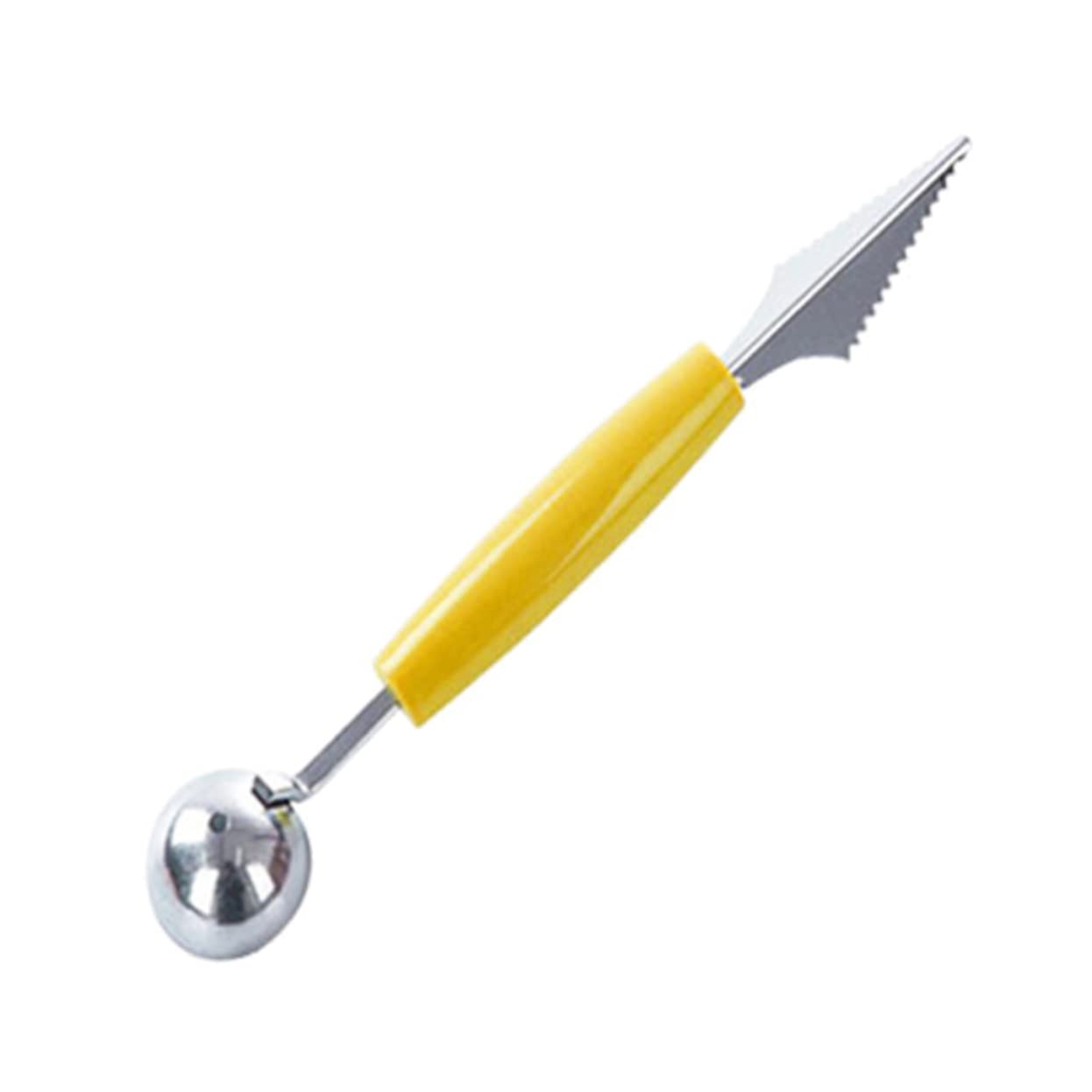 OFFSCH Double-ended Fruit Scooper Slicer in Stainless Steel Easy to Use Perfect for Balls Slices