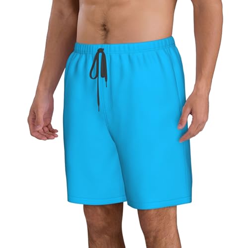 Light Blue Color Men's Beach Pants-Quick-Dry & Comfortable Mens Beach Shorts for Men, Perfect for Surfing and Everyday Wear2