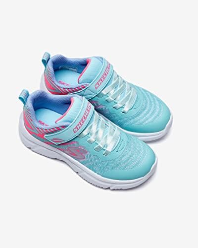 Skechers Kids Girls Go Run 650-Fierce Flash Sneaker, Aqua/Pink, 11.5 Little Kid | Image 5