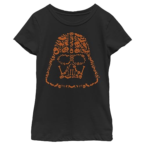 T-shirt Star Wars fille et garçon noir grand imprimé Dark Vador unisexe